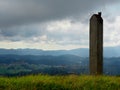 Pillar on hill