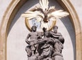 Pillar of Holy Trinity in Ljubljana Royalty Free Stock Photo