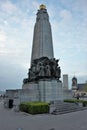 The Pillar of Infantry memorial at Place Poelaert in Brussels, B Royalty Free Stock Photo