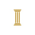Pillar Logo Template. Column Vector illustration Royalty Free Stock Photo