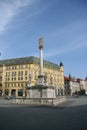 The Pillar of the Plague on Freedom Square in Brno