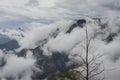 Pillar rocks with blue sky and clouds Royalty Free Stock Photo