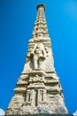 Pillar Sculptures on beach in Pondicherry Royalty Free Stock Photo