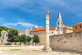 Pillar of Shame and Saint Elias church in center of Zadar.