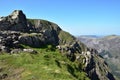 Pillar standing high above the surrounding fells Royalty Free Stock Photo