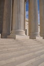 Pillar and Steps of the Supreme Court Royalty Free Stock Photo