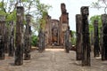 The pillars of Alahana Pirivena around Polonnaruwa Ancient City