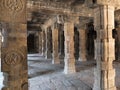 Pillars at Brihadeshwara Temple at Thanjavur