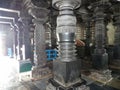 Pillars of Chenna Keshava temple at Belur Royalty Free Stock Photo