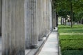 Pillars / columns in garden of old national gallery in Berlin