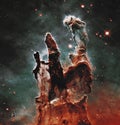 Pillars of Creation. Elements of this image furnished by NASA