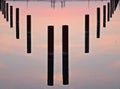 Pillars at dawn Royalty Free Stock Photo