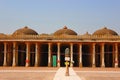 Pillars and domes at Sarkhej Roza Mosque, Makarba, Ahmedabad in Gujarat