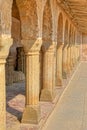 Pillars at the giant Ancient Chand Baori Stepwell of Abhaneri