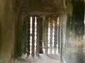 Pillars. Historic built. Ancient architecture. Angkor Wat . Hindu Temple .Cambodia. Royalty Free Stock Photo