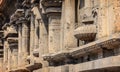 Pillars in the indian Kapaleeswarar temple Royalty Free Stock Photo