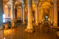 Pillars inside Basilica Cistern in Istanbul