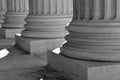 Pillars of Law and Justice Royalty Free Stock Photo