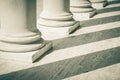 Pillars of Law and Justice Royalty Free Stock Photo