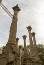 Pillars from Mississippi`s Windsor Ruins Royalty Free Stock Photo