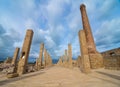 Pillars of the old Tonnara at Vendicari Nature Reserve in Sicily