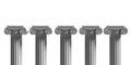 Marble pillars columns classic greek isolated against white background. 3d illustration