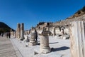 Pillars in ruins of Ephesos, Turkey