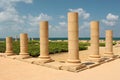 Pillars on the sea shore Royalty Free Stock Photo