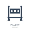 pillory icon in trendy design style. pillory icon isolated on white background. pillory vector icon simple and modern flat symbol