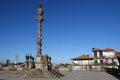 The pillory of Porto in Se Cathedral Square, Portugal Royalty Free Stock Photo