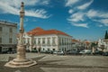 Pillory on square with old buildings at Estremoz Royalty Free Stock Photo