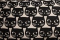 Cat head cartoon pattern Royalty Free Stock Photo