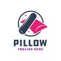 Pillow and bolster modern logo