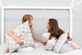 Pillow fight pajama party. Sleepover time for pillow fight. Girls sleepover party ideas. Soulmates girls having fun