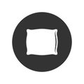 Pillow graphic icon in the circle