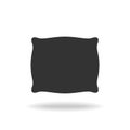 Pillow graphic icon isolated on white background