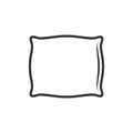 Pillow graphic icon isolated on white background