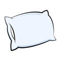 Pillow icon in cartoon style