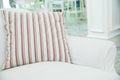 Pillow on white sofa in living room ,Vintage stlye Royalty Free Stock Photo