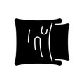 Pillowcase black glyph icon