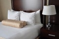 Pillows and lampshade Royalty Free Stock Photo