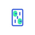 Pills blister pack icon vector