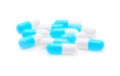 Pills blur isolated on white background Royalty Free Stock Photo