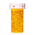 Pills Bottle isolated. Vitamin A Royalty Free Stock Photo