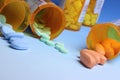 Pills and Bottles Royalty Free Stock Photo