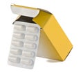 Pills box Royalty Free Stock Photo