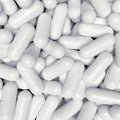 Pills capsule background, 3D rendering Royalty Free Stock Photo
