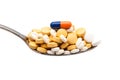 Pills and capsules Royalty Free Stock Photo