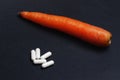 Pills and carrot