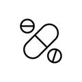 Pills, chemistry icon. Simple color vector elements of stinks icons for ui and ux, website or mobile application